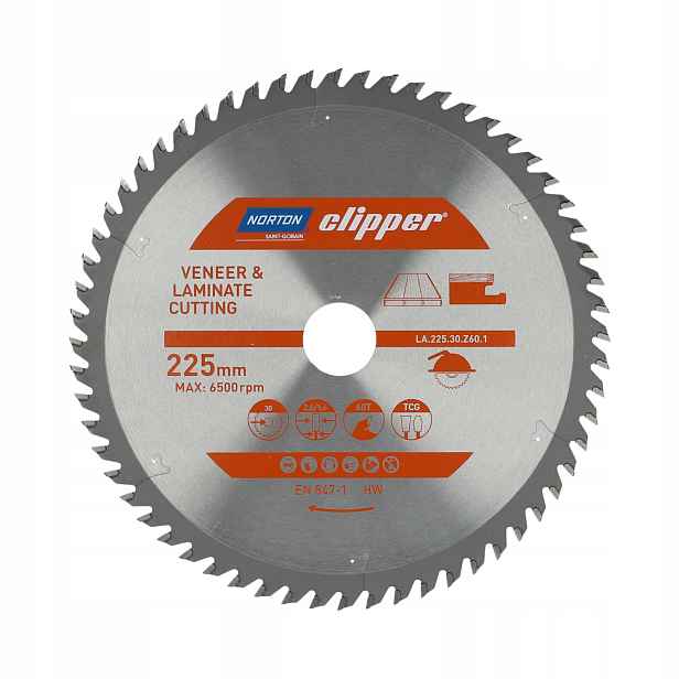 Kotouč Norton Pro Laminát 225 MMX30 T60 Clipper