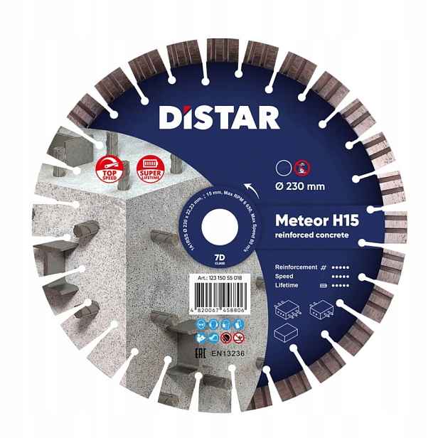 Diamantový kotouč 230 mm/22.23 mm 1A1RSS 230 Meteor H15 12315055018 Di-star