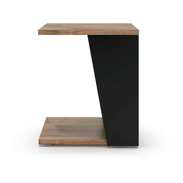 Konferenční stolek s deskou v dekoru ořechového dřeva 40x40 cm Albi - TemaHome
