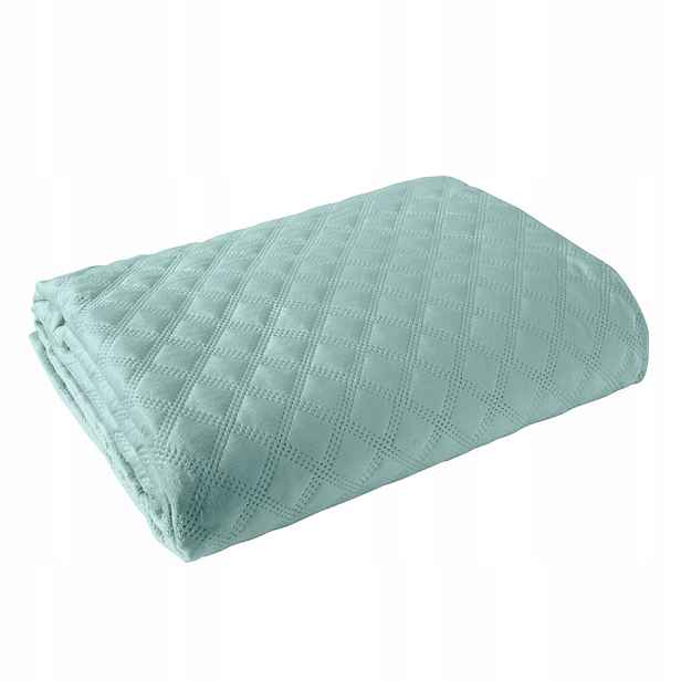 Prošívaný přehoz Velvi velvet 170x210 007 mátový