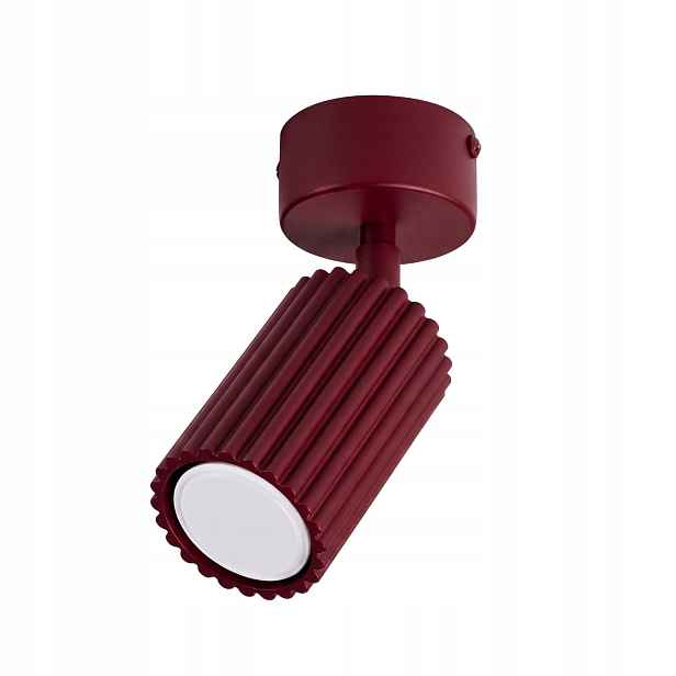Sollux Lighting Karbon stropní reflektor burgundský 1xGU10 10W