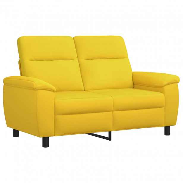 vidaXL Pohovka Světlá žlutá 158 x 90 x 95 cm Textil