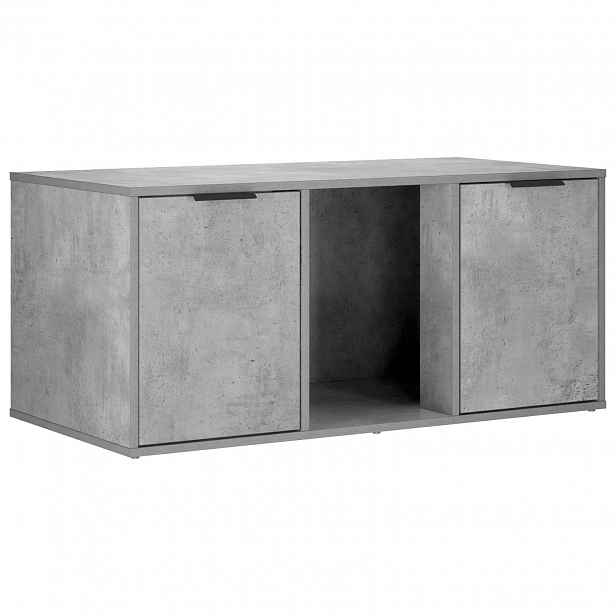 vidaXL Nábytek pro kočičí přepravku Betonově šedá 100 x 49 x 45 cm