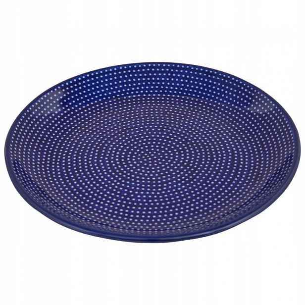 Dezertní talíř 20 cm Umělecká keramika Bolesławiec unikát U1123 Tečky