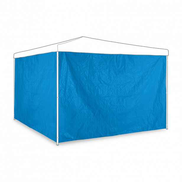 Relaxdays STĚNA Modrá pro altán 2dílná-sada 2x3 m