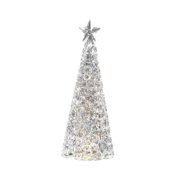 Villeroy & Boch LED světelná dekorace stromeček Glamor, 28 cm, stříbrná 72216