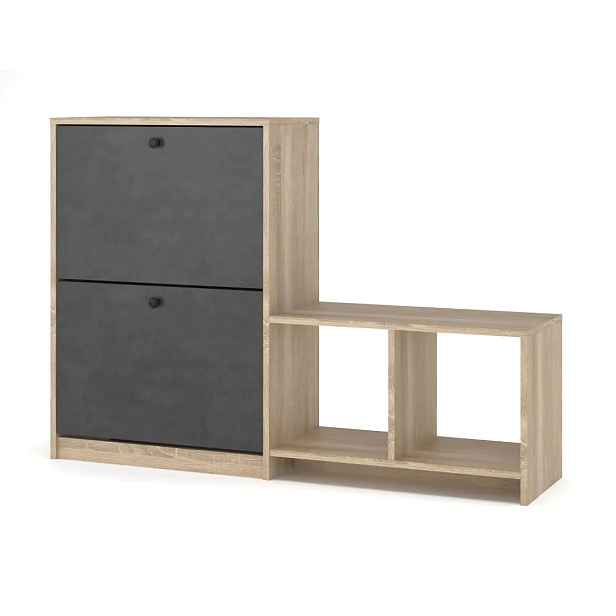 Casarredo Výklopný botník široký PIZZO - dub sonoma