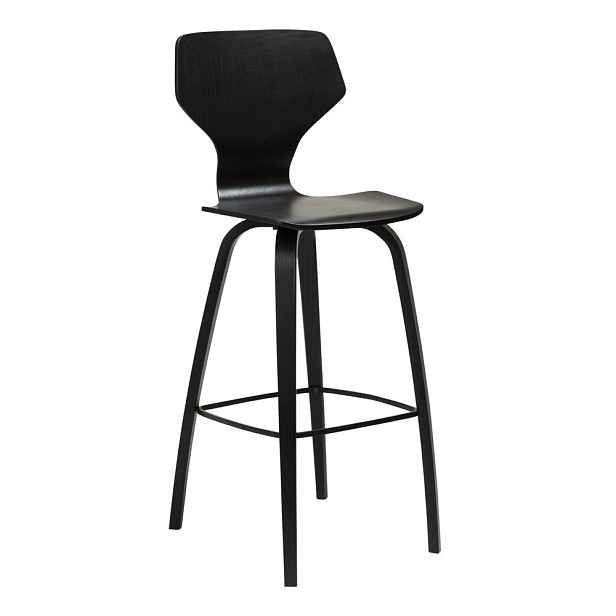 Černá barová židle (výška sedáku 75 cm) S.I.T – DAN-FORM Denmark