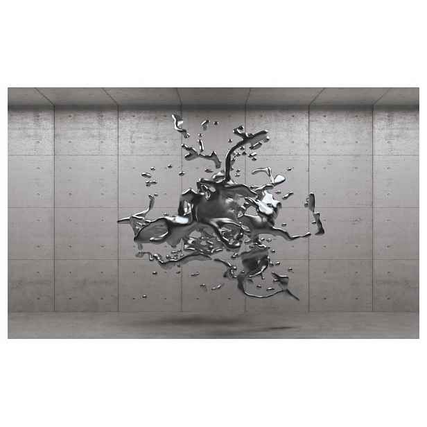 Fototapeta Abstrakce Metalický Vír Šedý Chrom 368x254 Industriální lepidlo