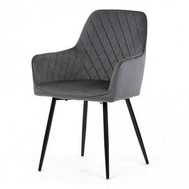 Jídelní židle Autronic šedá látka DCH-215 GREY4