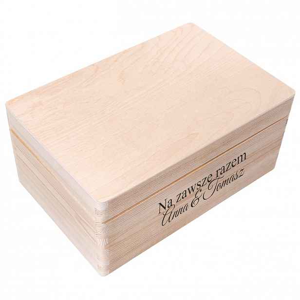 Personalizovaná krabička svatební 30 x 20 cm s přáním na obálky spousta vzorů