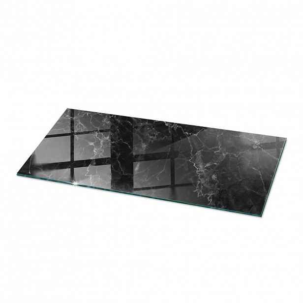 TULUP SKLENĚNÁ DESKA 125x50 cm Mramorový vzor s žilkováním