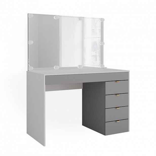 Vicco TOALETNÍ STOLEK Elise Bílá/šedá/šedá 115 cm s LED osvětlením
