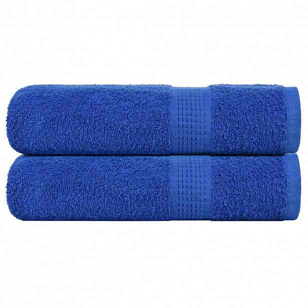 vidaXL Ručníky FROGN 2 ks modré 50x100 cm 360 g/m²