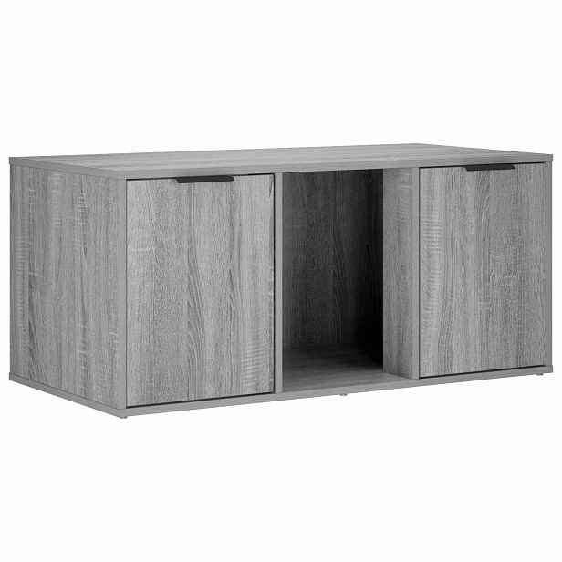 vidaXL Nábytek pro kočičí přepravku Šedý Sonoma 100 x 49 x 45 cm