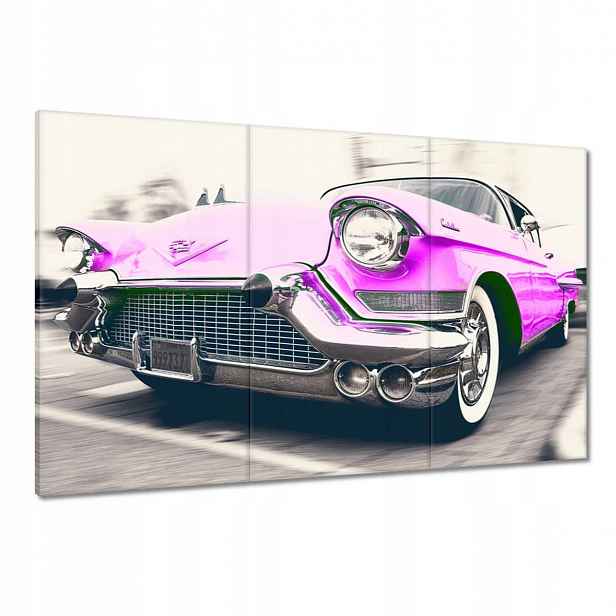 Obrazy 120x80 Růžový Cadillac