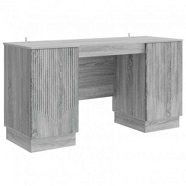 vidaXL Stůl Šedá sonoma 142,5 x 50 x 75 cm Kompozitní dřevo
