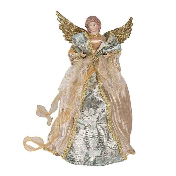 Dekorace socha Anděl ve zdobných šatech Angel Chris - 26*16*43 cm Clayre & Eef