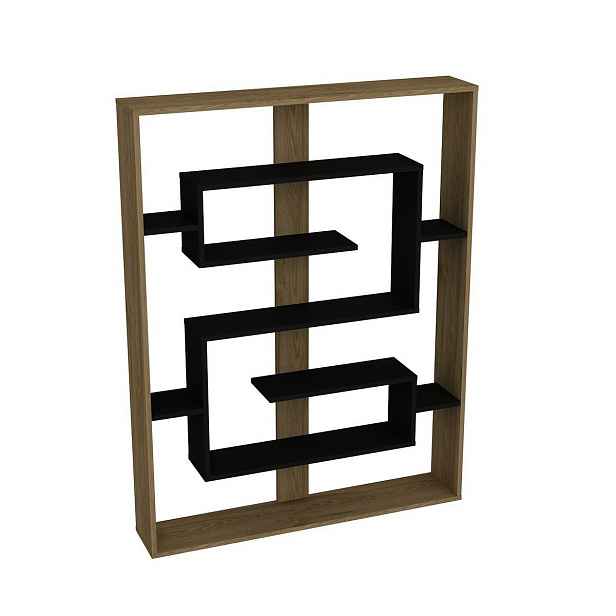 Knihovna Esteban Oak and Black
