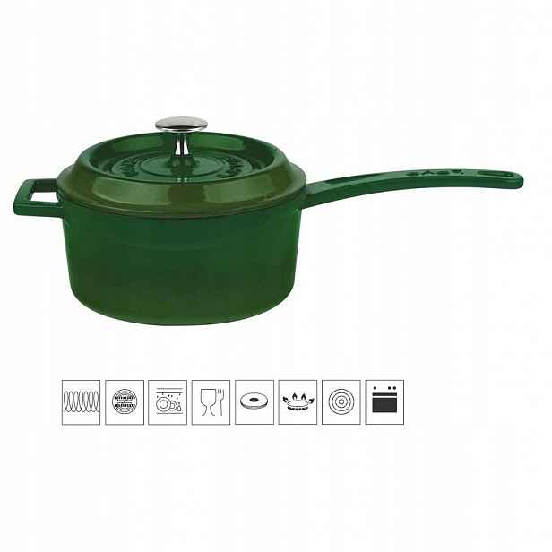 Lava Metal Litinový rendlík 16 cm zelený