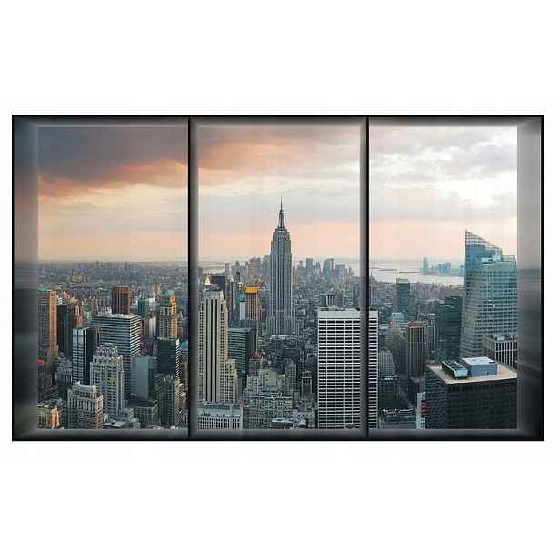 Optická fototapeta New York pohled z okna 312x219