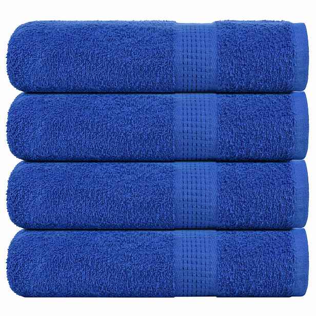 vidaXL Ručníky FROGN 4 ks modré 50x100 cm 360 g/m²