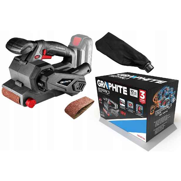 Graphite Aku pásová bruska Energy 18V 58GE136