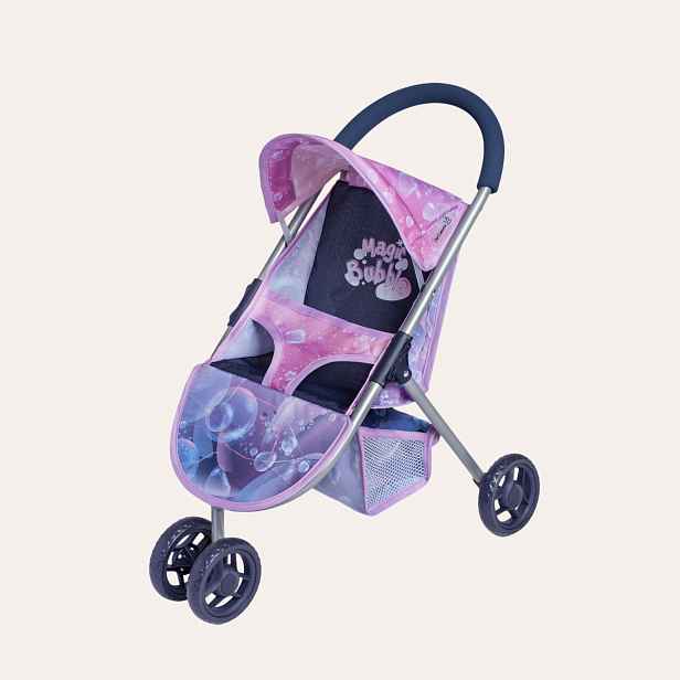 DeCuevas Sportovní kočárek pro panenky tříkolový Magic Bubble - 55 cm