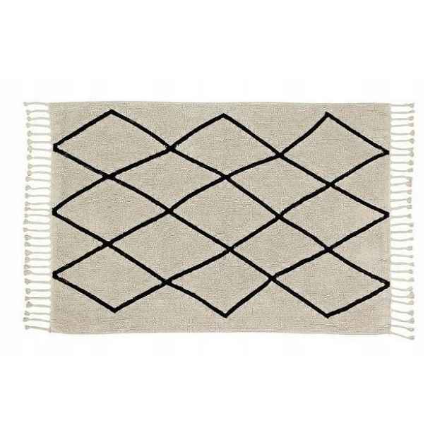 Koberec z bavlny Bereber Beige 140 x 200 cm