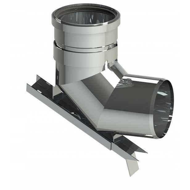 Koleno 90 st Krátké Pro Keramický Komín Keramika Turbo Gaz fi 60 mm