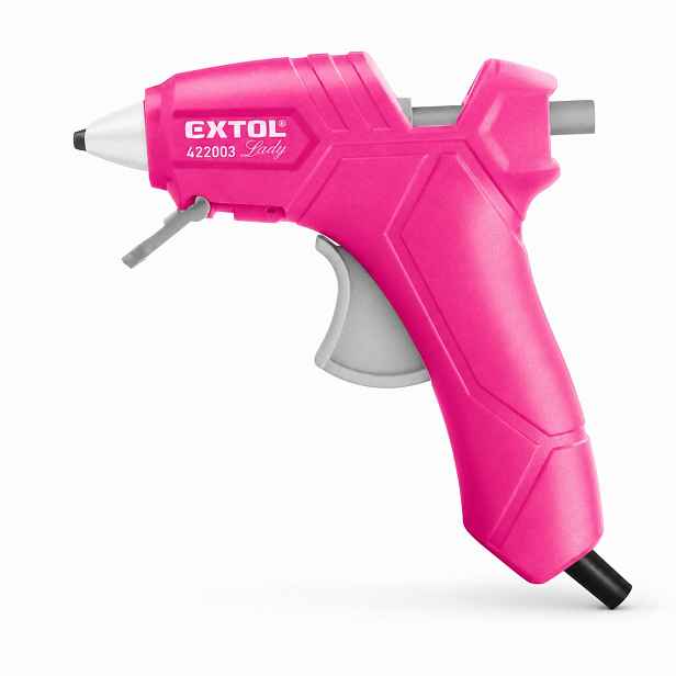 Tavná lepicí pistole Extol Lady 25 W, 7,2 mm, růžová 3301/2