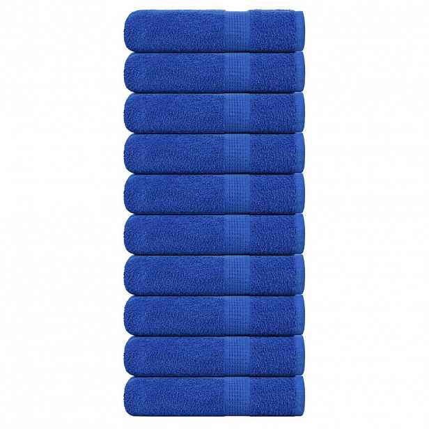 vidaXL Ručníky FROGN 10 ks modré 50x100 cm 360 g/m²