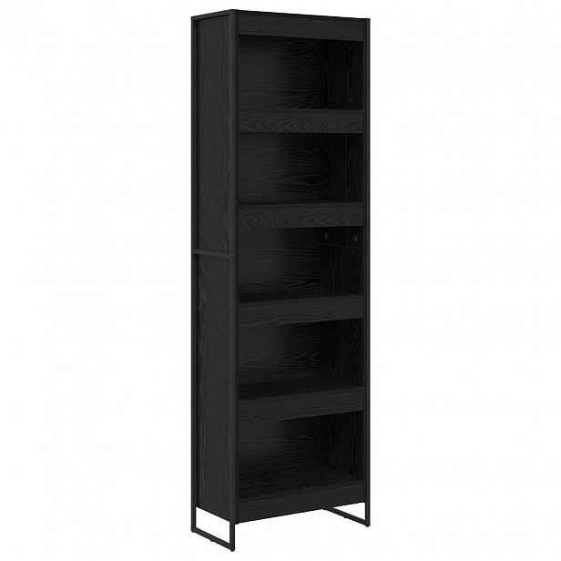 vidaXL Knihovna 60 x 30 x 189,5 cm Kompozitní dřevo Černý dub