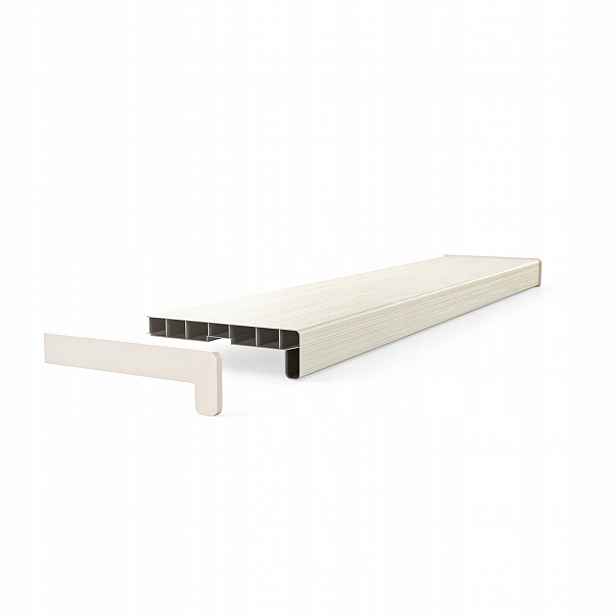 Vnitřní komorový parapet z Pvc, záslepky, šířka 35 cm, délka 110 cm, Skandinávský