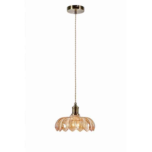 Závěsná lampa se skleněným stínidlem klasická Kurage 1xE27 108858 Markslojd