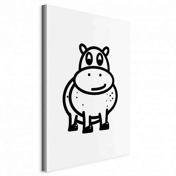 artgeist MALBA NA PLÁTNĚ, abstraktní, zvířata, 60/90/1,2 cm