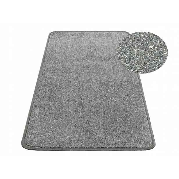 Koberec Gloss 80X120 Šedý Stříbrná Nit Se Leskne