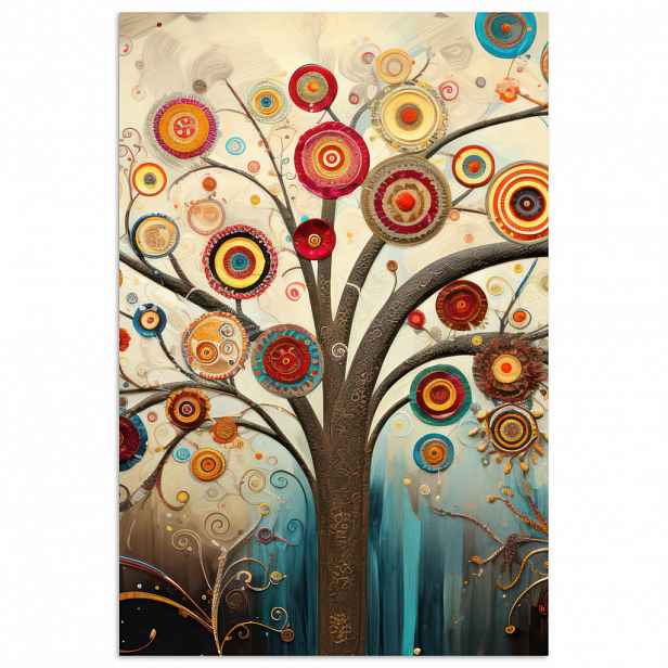 MuchoWow PLAKÁT Strom - Strom života - Barva 80x120 cm