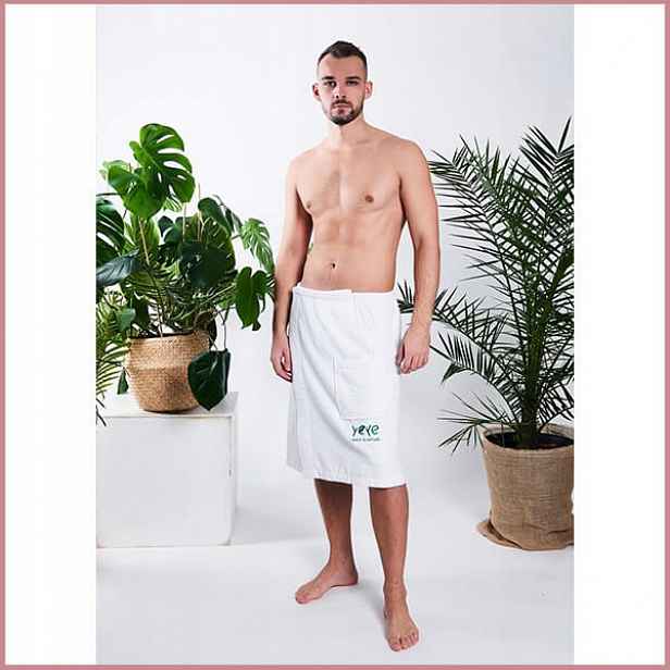 Pánský pareo kilt do sauny 100% bavlna Yeye L/XL