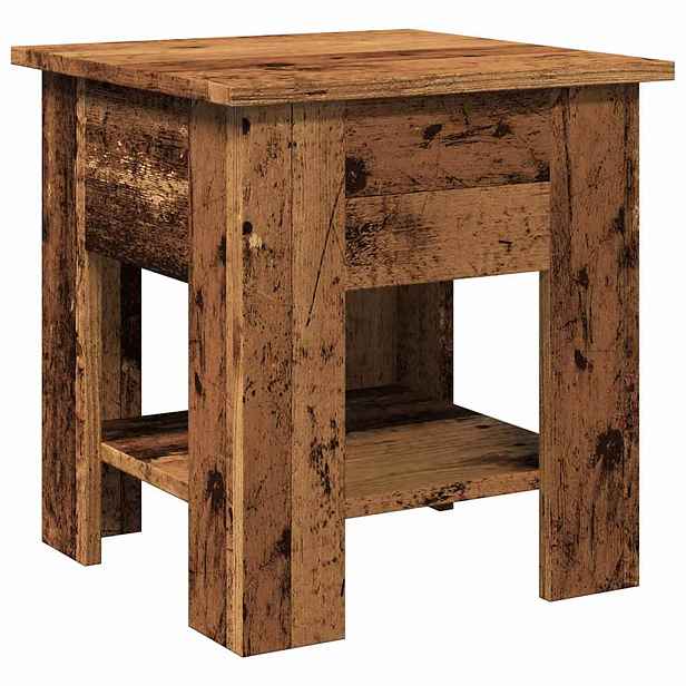 vidaXL Konferenční stolek old wood 40 x 40 x 42 cm kompozitní dřevo