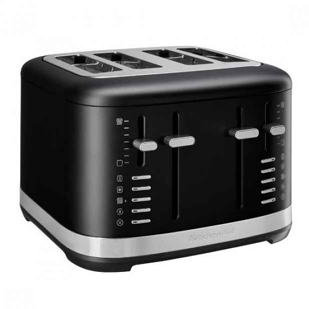 4-slotový toustovač, 1960W, Matte Black - KitchenAid
