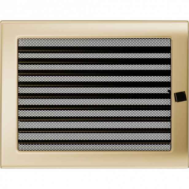 Krbová Mřížka 22x30 Žaluzie Pozlacená Ventilací