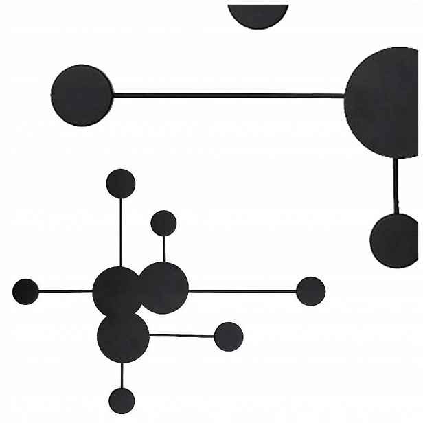 Minimalistická černá designová nástěnná lampa