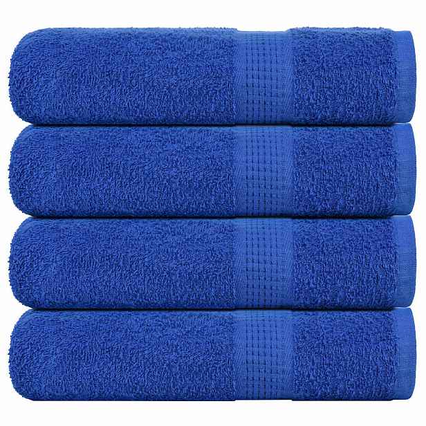 vidaXL Ručníky do sprchy FROGN 4 ks modré 70 x 140 cm 360 g/m²