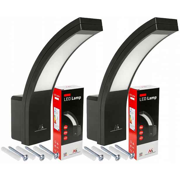 2x Venkovní Fasádní Nástěnná Lampa 230V Led IP54 10W