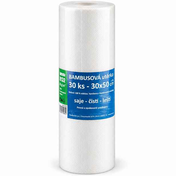 Bambusové utěrky na nádobí Lagrada 50 × 30 cm – 30 ks 2206