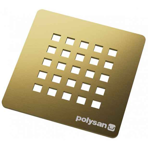 Polysan - Krytka sifonu Treneca, matná zlatá 85999.91