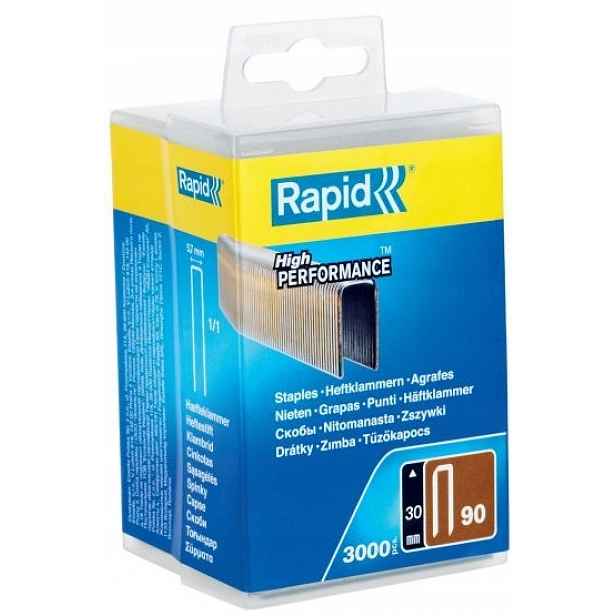 Sponky Rapid s úzkou korunkou č. 90 (30 mm) 3000 ks (5000125) Rapid