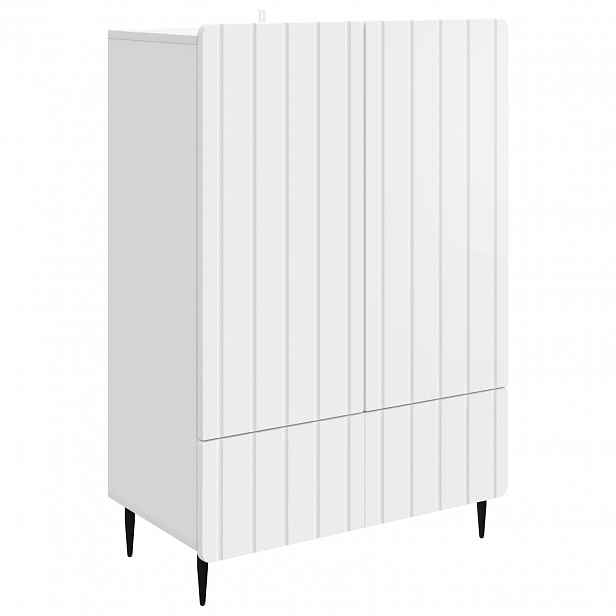 vidaXL Servírovací skříň Bílá 66 x 34,5 x 97 cm Kompozitní dřevo