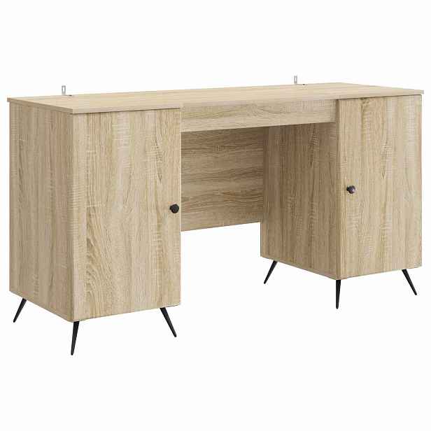 vidaXL Stůl Dub sonoma 142,5 x 50 x 75 cm Kompozitní dřevo